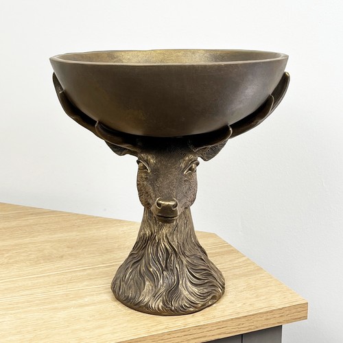 Decorative bowl stag ornament - decorative,