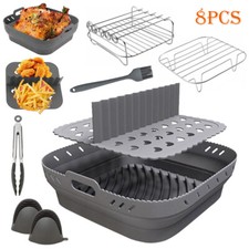 8Pcs Silicone Basket Grill