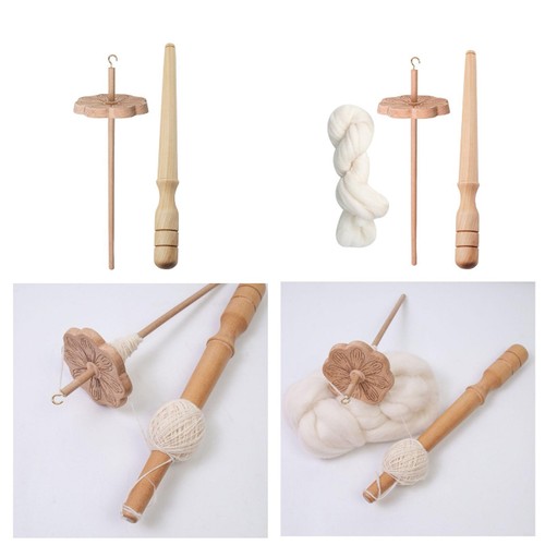 Flower shape drop spindle yarn - spindle,