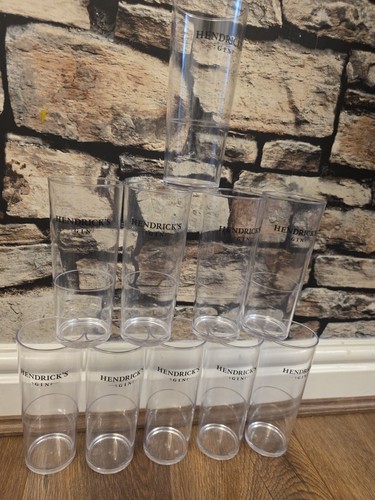 Hendricks gin plastic glasses - plastic,
