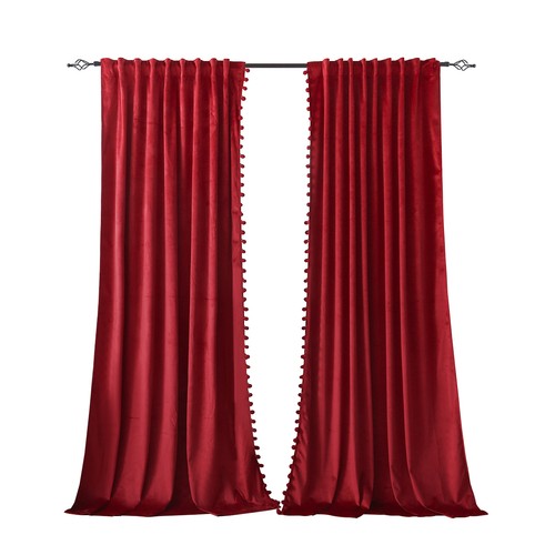 Panels velvet curtain with - 2,