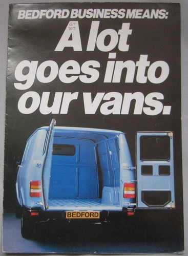 1982 bedford van brochure - bedford, cf
