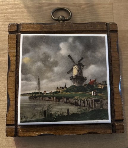Vintage dutch windmill - vintage,