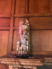 Vintage glass dome cloche