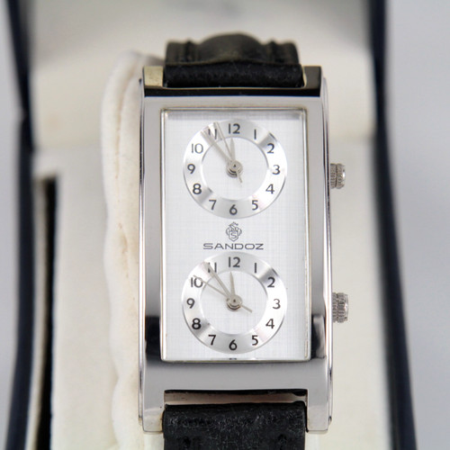 Sandoz dual time quartz - sandoz, men's