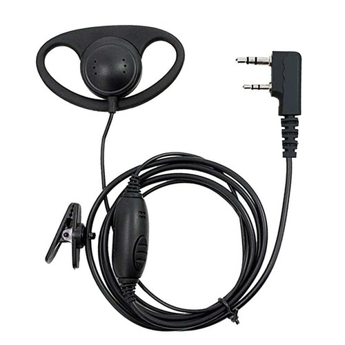 Shape earpiece headset ptt - d,