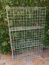 3x Gabion Baskets Cages Stone Wire Mesh Planter 100 x 46 x 30cm with mesh Clips