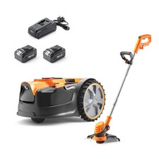 LawnMaster OcuMow16 Robotic Mower Set - MX 24V Robot Mower & Grass Trimmer