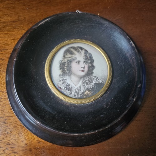 Miniature portrait child king