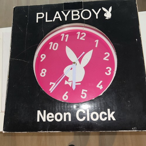Playboy neon pink wall clock - pink,