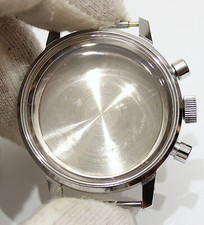 Valjoux 7730 7732 7733 7734  Vintage Chronograph Watch Chromed Case Ø37mm