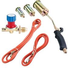 Propane Butane Gas Torch Burner Blow Kit Plumbers Roofing Brazing Soldering Set