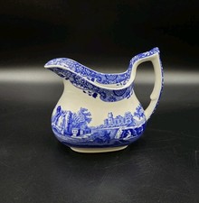 Vintage Spode Blue Italian Cream Jug, L= 1987