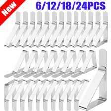 6~24X Steel Table Cloth Cover Tablecloth Holder Clips Metal Pegs Picnic Prom Hot