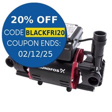 Grundfos Watermill Shower Pump STR2 1.5C Twin Impeller Positive Head 98950216