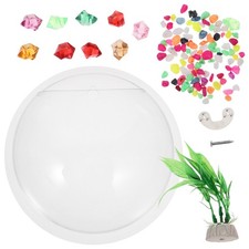  19.5cm Diameter Creative Wall Mounted Acrylic Fish Bowl Hanging Aquarium Fish