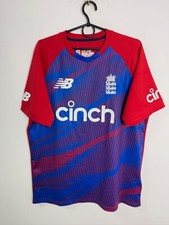 ENGLAND NATIONAL TEAM CRICKET SHIRT JERSEY ADIDAS M ADULT