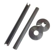 2x Anthracite Radiator Pipe