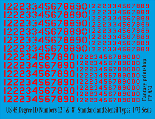Deg id numbers 8 - 45,