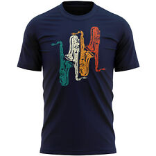 Vintage Saxophone T Shirt Gift Guitar Him Sax Player Musician Gifts Mens