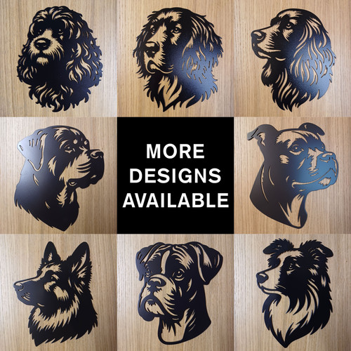 Quality steel dog decor - decor, wall