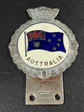 SCARCE VINTAGE J.R. GAUNT  LONDON  -  AUSTRALIA CAR BADGE EMBLEM 1950's