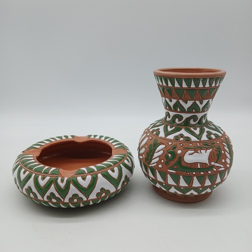 Vintage greek pottery set - pottery,