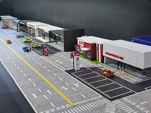 Diorama city car - diorama,