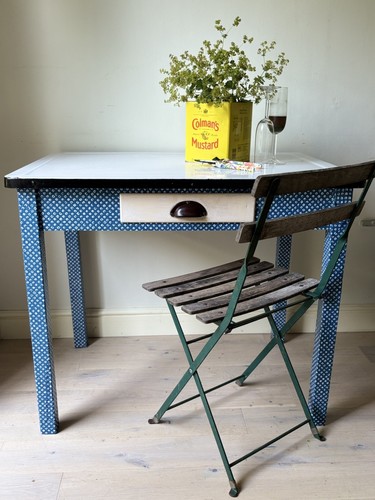 Vintage wooden kitchen table - wooden,