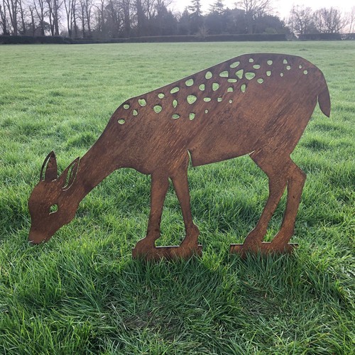 Rusty metal garden - rusty,