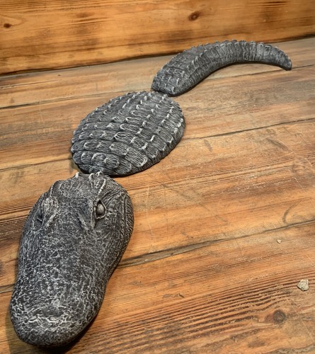 Stone garden piece crocodile - garden,