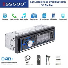 Single 1DIN Car Stereo DAB+ Bluetooth Head Unit MP3 Player TF/AM FM USB