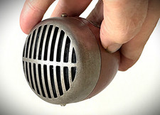 Vintage 1940's SHURE 707A Dynamic Microphone, restored, new element, Brn Bullet