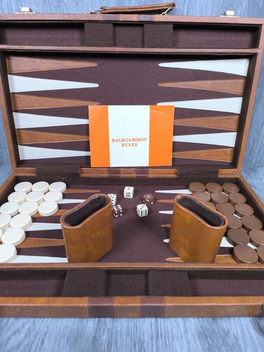 Vintage large backgammon set - vintage,
