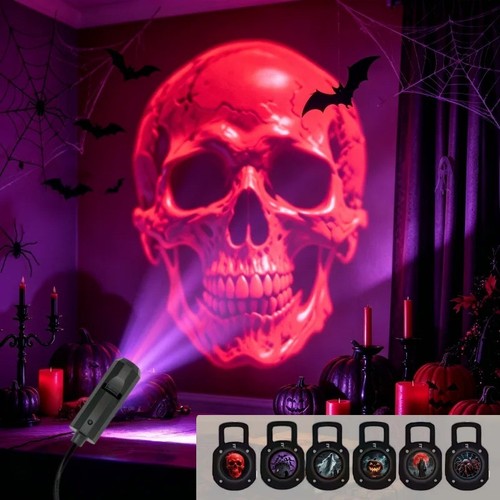 Led halloween moon projector - led,