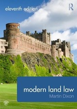 Modern Land Law, Dixon, Martin