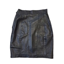 80s Vintage Black Leather