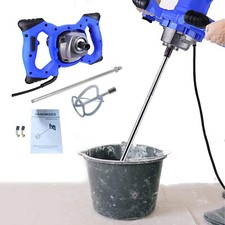Electric Cement Paddle Mixer 3800W Portable Concrete Mortar Mixing Machine M14