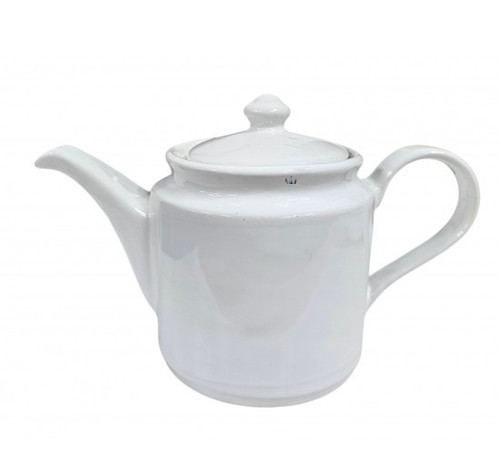 White ceramic tea pot 1000ml - ceramic,