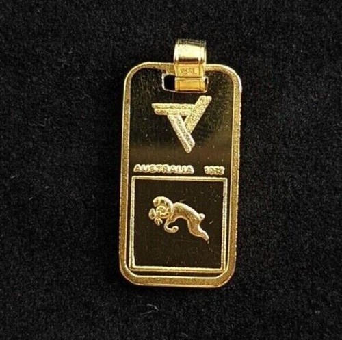 Vintage gold 999 silver ingot - gold,