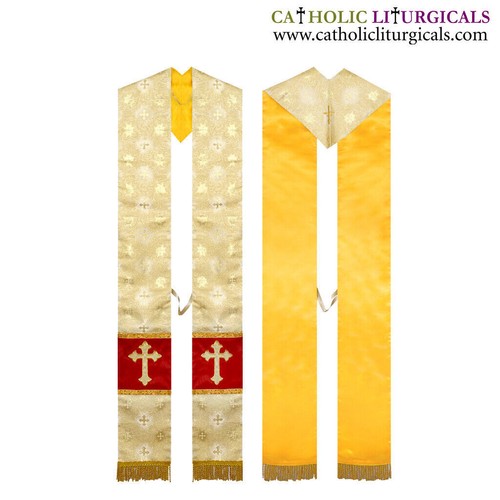 New metallic gold cut priest - metallic, v-cut