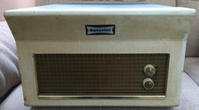 Dansette Deluxe 21 record player, blue, 1961.