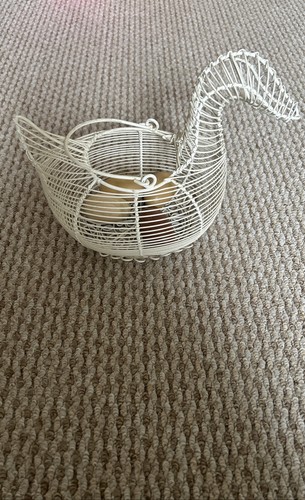 Vintage cream metal wire - 🦆vintage,