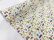 Summer Camp Fabric Cotton Canvas British Kid's Holiday Hobbies Sports