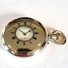 Q7 AWESOME SCARCE 1885 Charles Frodsham SILVER DEMI-HUNTER ENAMELED NUMBERS!