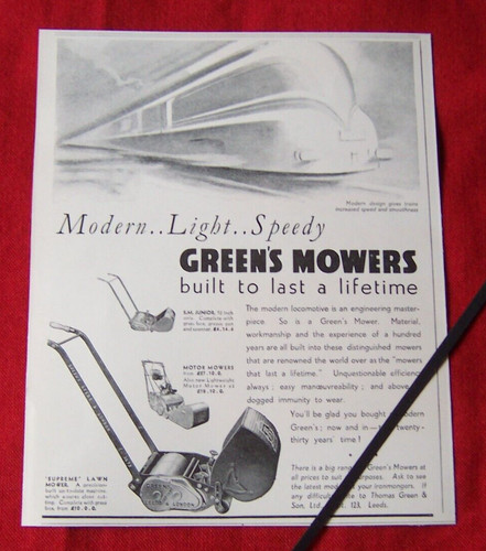 Green lawn mowers 1939 - lawn,