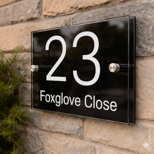 House number plaques - house,