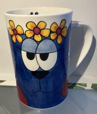 Vintage 1990s Dunoon Scotland Fine Bone China mog Shots Mug by Sarah Mercer cats