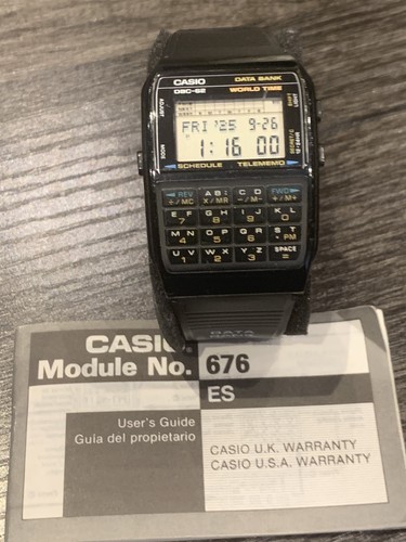 Casio data bank - data,