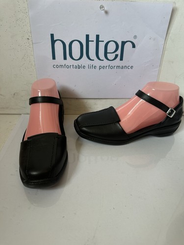 Hotter cassia black leather - cassia,
